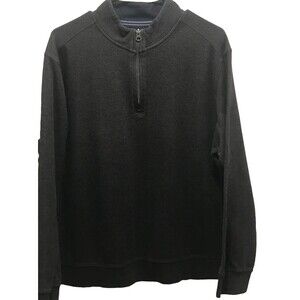 English Laundry Mens XL Gray 1/4 Zip Fleece Knit Pullover Sweater Long Sleeve